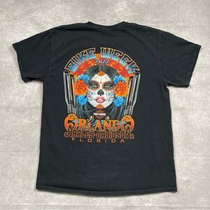 Harley Davidson Orlando Bike Week T-Shirt Mens L Black Cinco De Mayo Biker